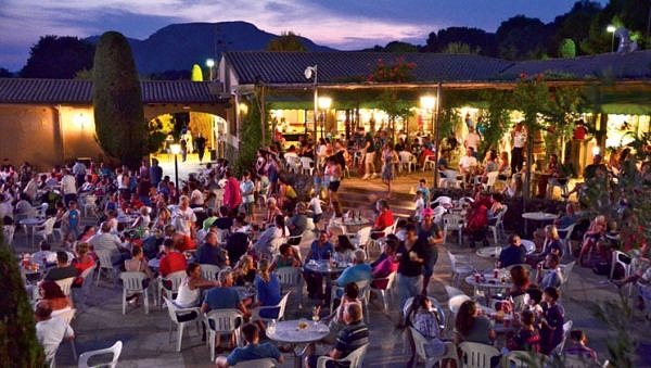 Castell Montgri at night